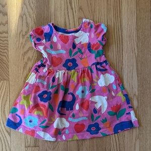 Mini Boden Colorful Toddler Dress with Fun Print